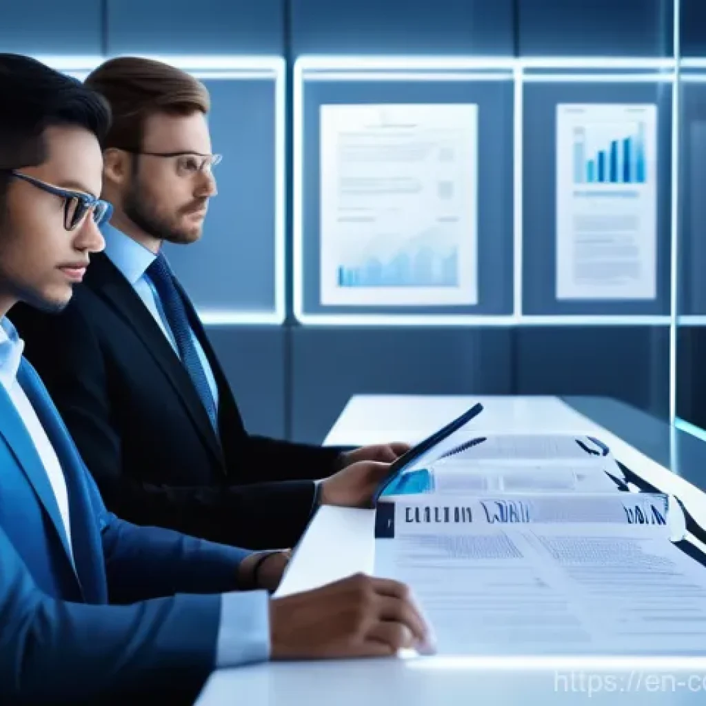 AI가 변화시키는 법률 시장 - **Prompt 1: Automated Document Review**
    A highly detailed, ultra-realistic digital painting of a...