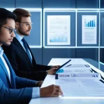 AI가 변화시키는 법률 시장 - **Prompt 1: Automated Document Review**
    A highly detailed, ultra-realistic digital painting of a...